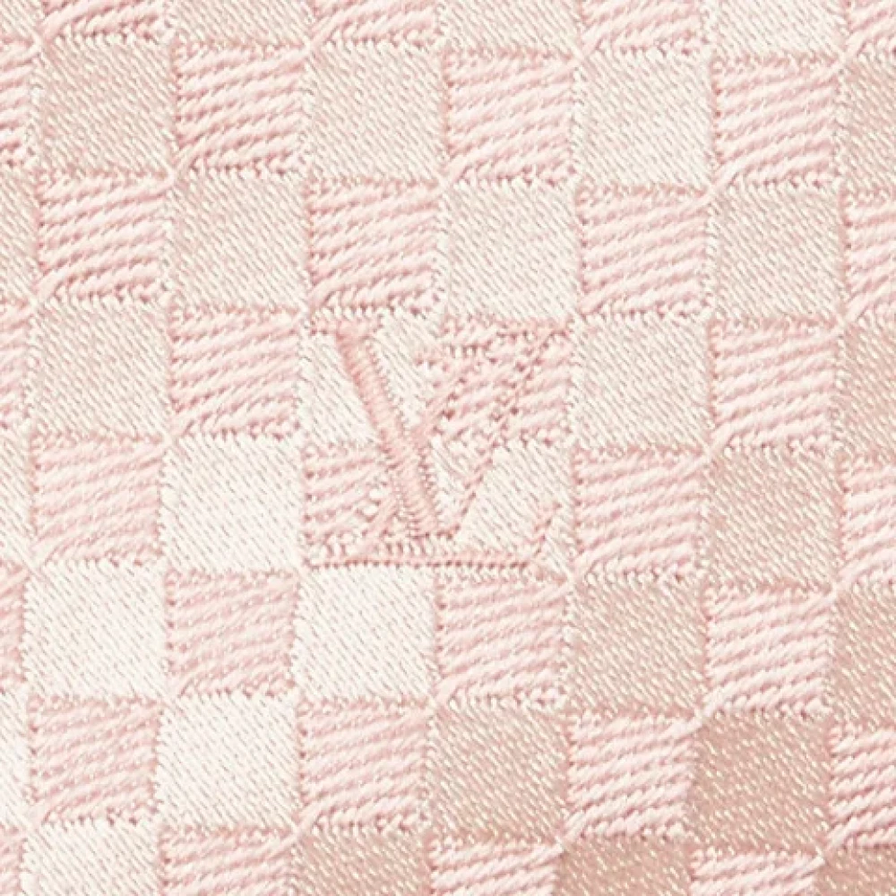 Louis Vuitton Vintage Pre-owned Silk home-office Pink Heren