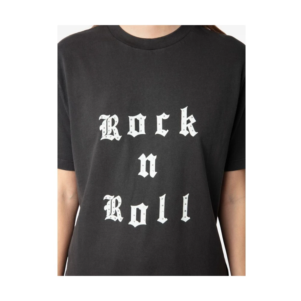 Zadig & Voltaire Stijlvol T-shirt Jwts02770 Carbo Gray Dames