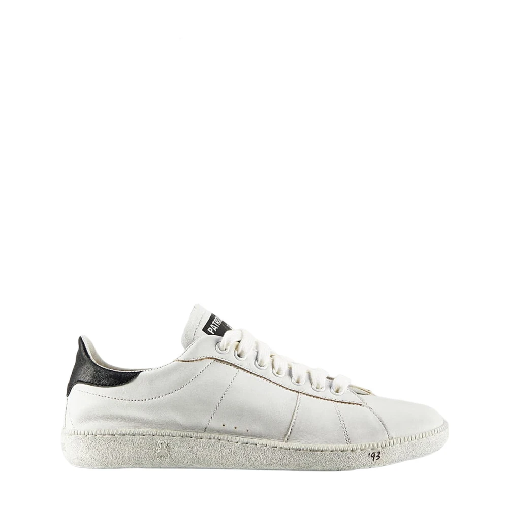 Patrizia Pepe Femme Blanc Chaussures, Taille: 37 Eu Baskets En Cuir Avec Semelle En Caoutchouc