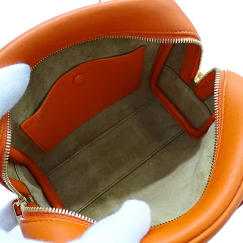 Loewe Pre-owned Leather handbags Orange Dames