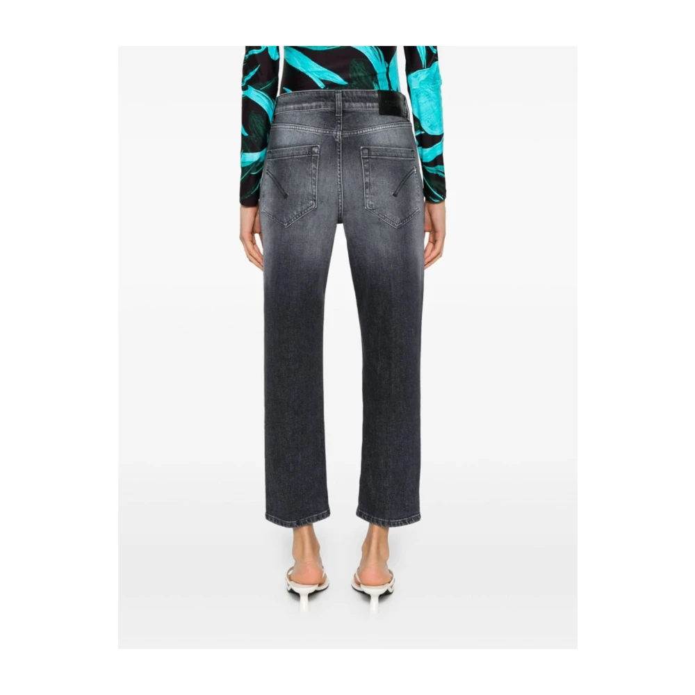 Dondup Zwarte Denim Jeans Black Dames