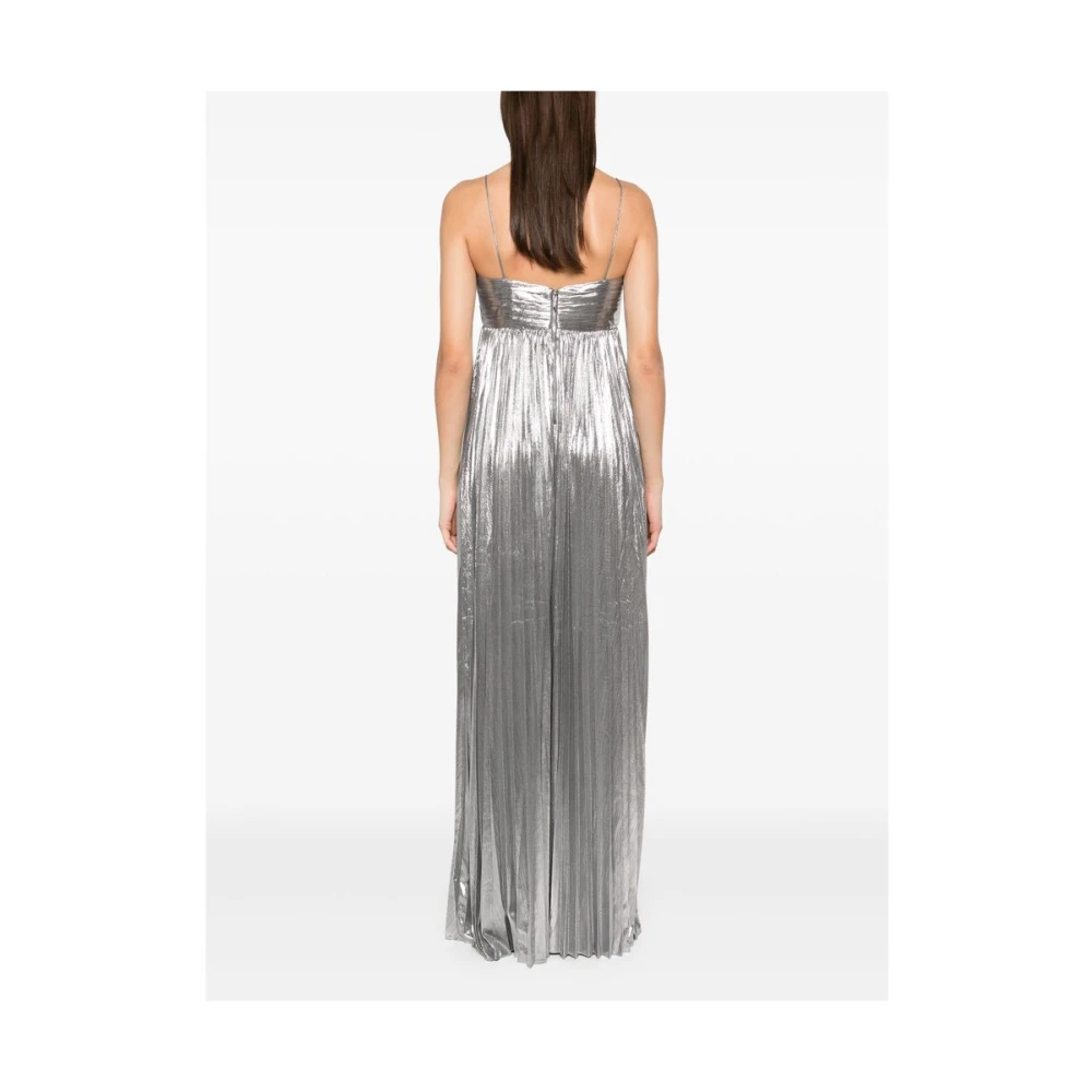 Retrofête Zilver-tone Kruisband Jurk Gray Dames