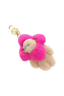 Pre-owned Fur Bag Charm