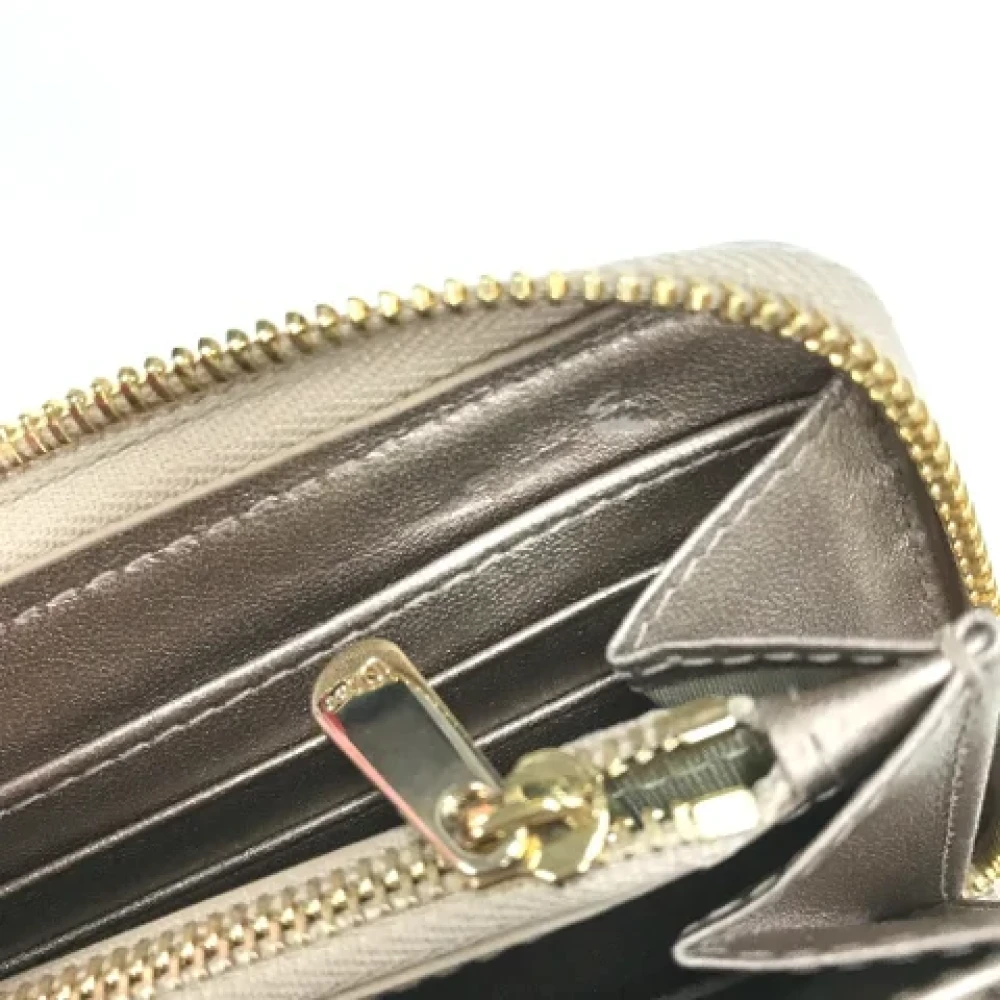 Dior Vintage Pre-owned Leather wallets Yellow Dames