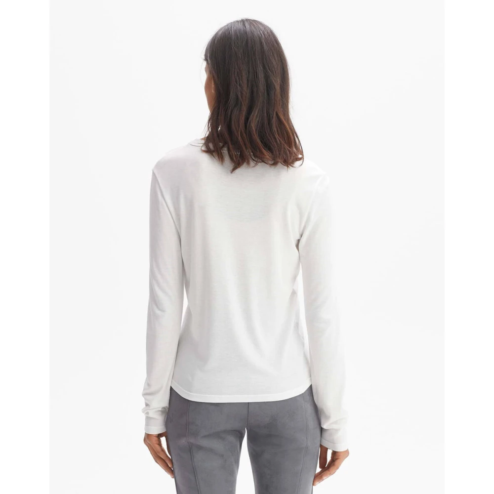 Opus Korte Mouw Top Sueli White Dames