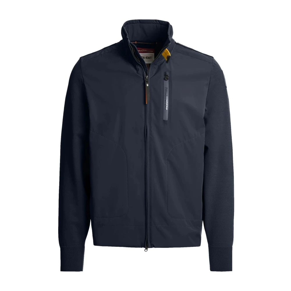 Parajumpers Blauwe Zorba Cardigan Tech Knit Stijl Blue Heren