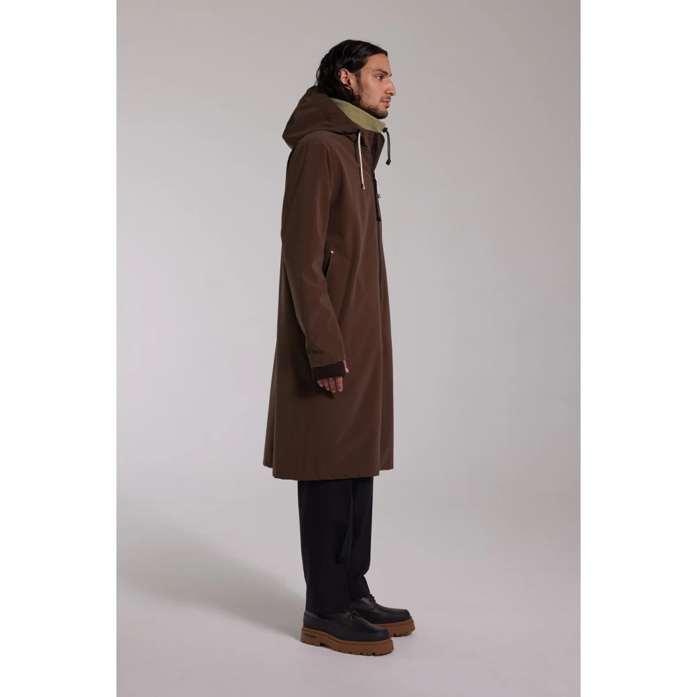 Stutterheim Lichtgewicht Matte Parka voor Mannen Brown Heren