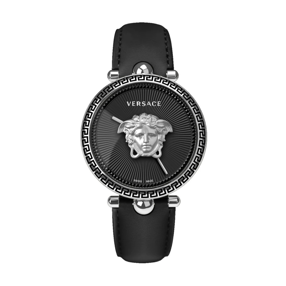 Versace Women's Black Palazzo Empire Leather Watch - Watches - One Size - Accessories