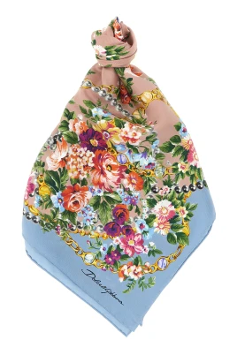 Mazzolini di Fiori Tryckt Sidentwillscarf