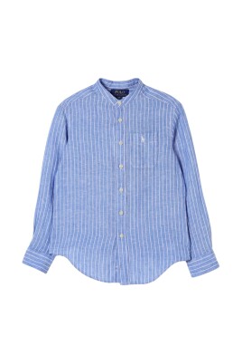 blue-pinstriped-linen-shirt-for-boys