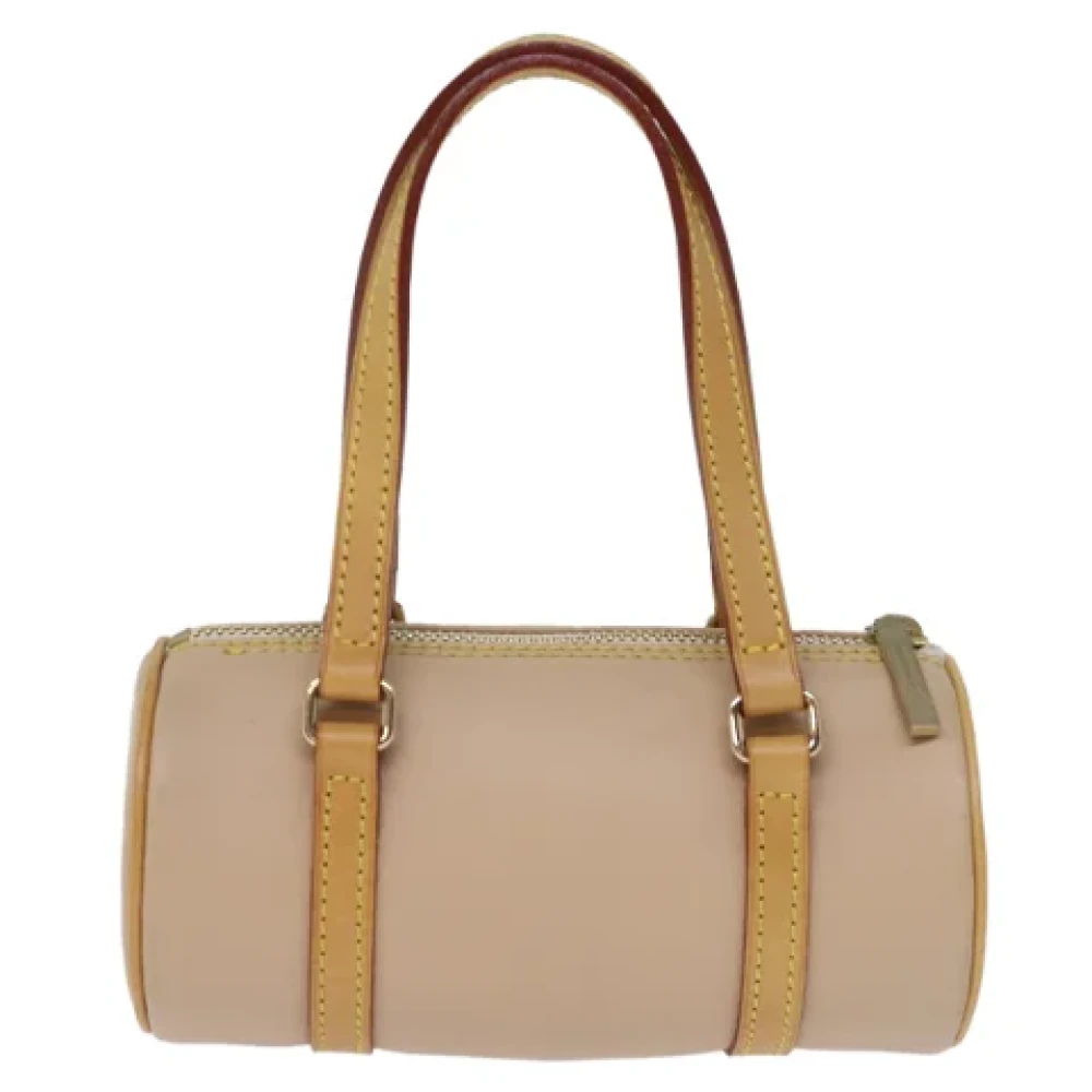 Burberry Vintage Pre-owned Leather handbags Beige Dames