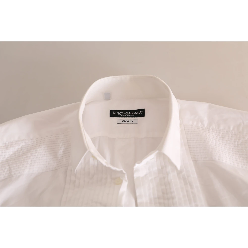 Dolce & Gabbana Elegant wit Slim Fit overhemd White Heren