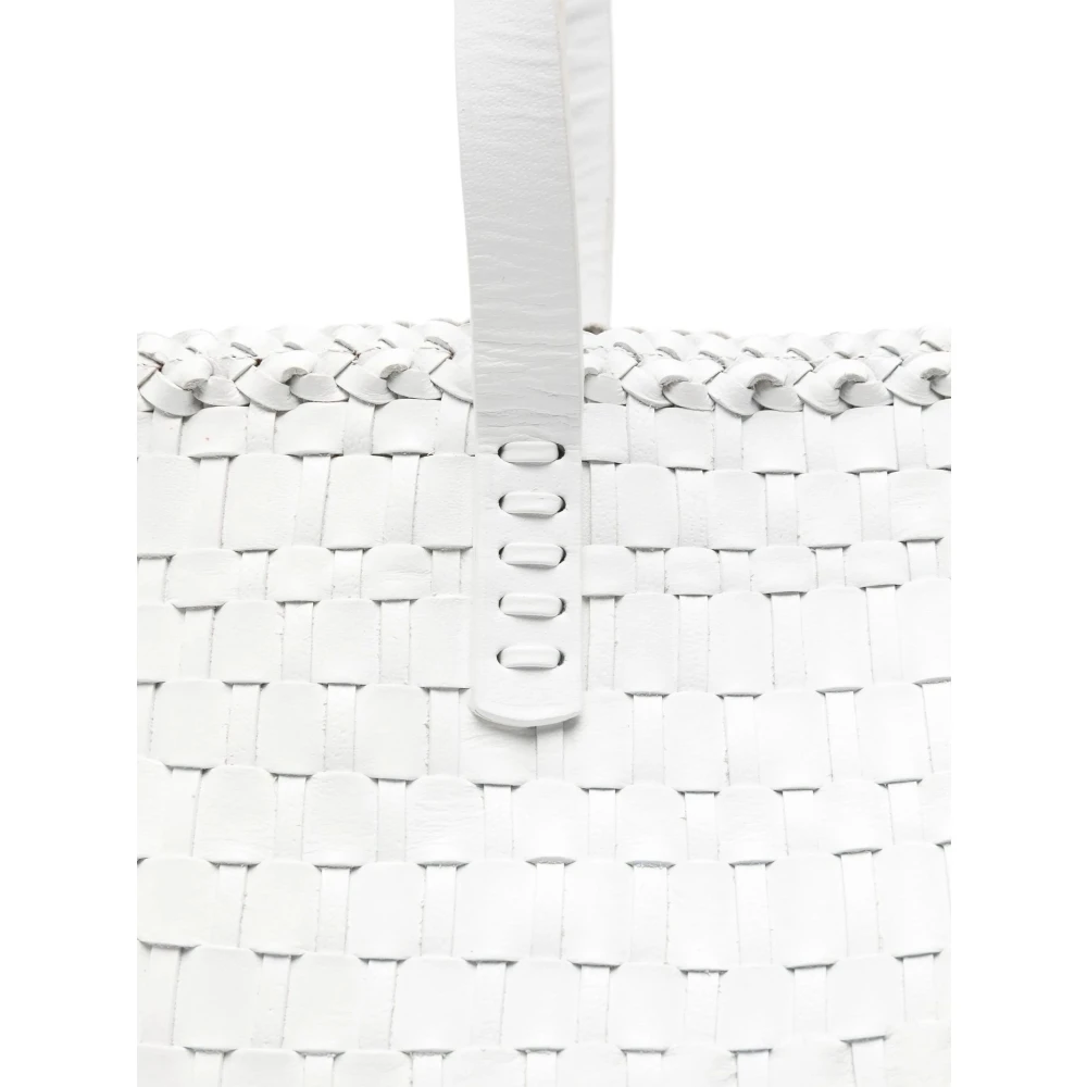 Dragon Diffusion Witte Handtas met Drukknopsluiting White Dames