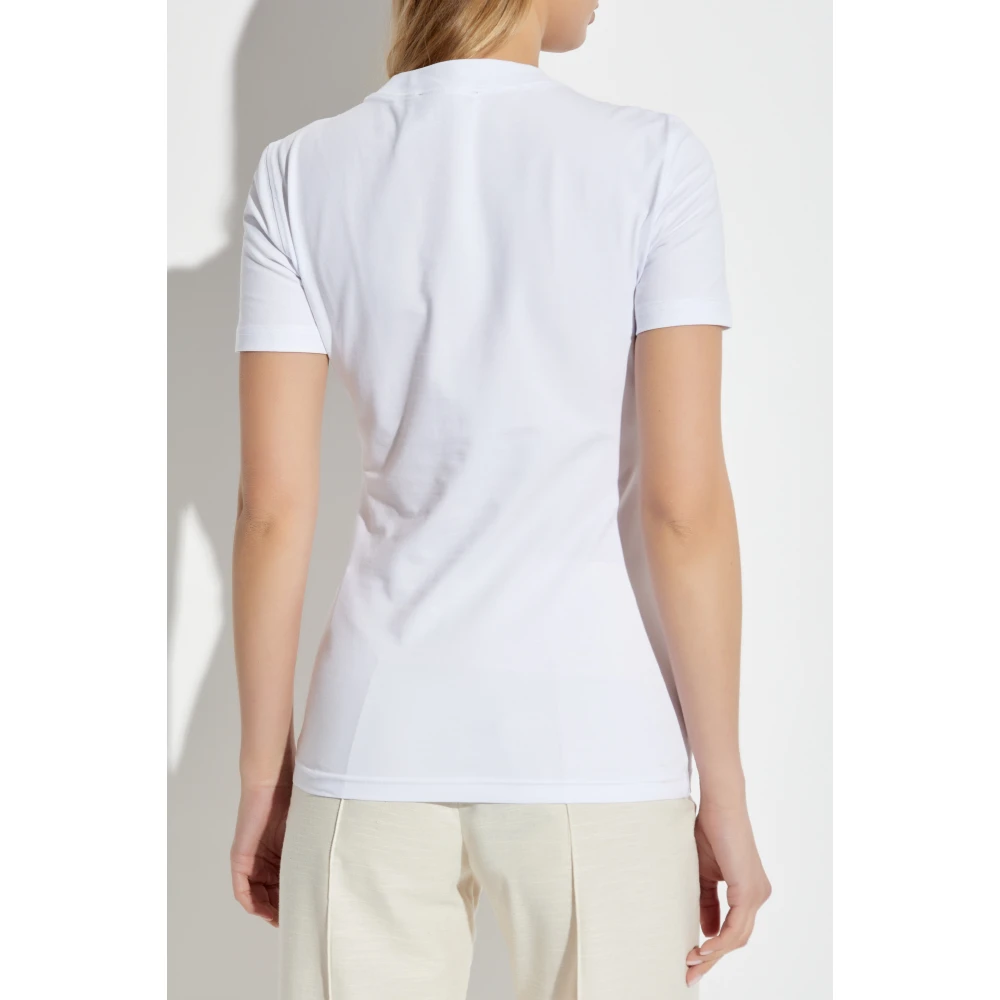 Versace Jeans Couture T-shirt met logo White Dames
