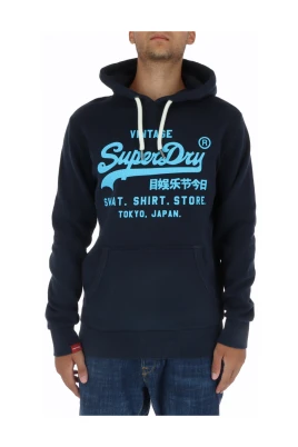 Blått Print Sweatshirt Höst/Vinter