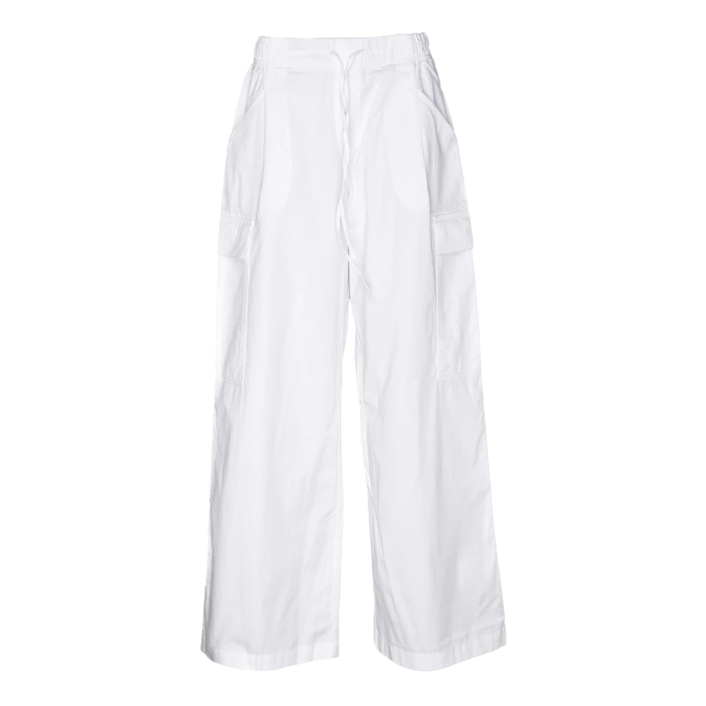 Replay Women's White Wide Trousers, W27, Trousers