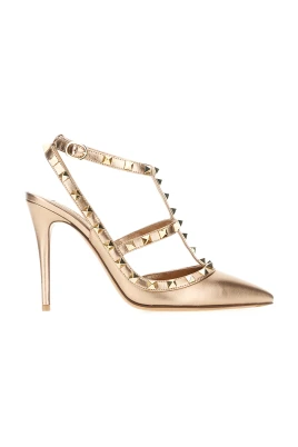 Rockstud Pump i laminerat nappa-läder 100MM
