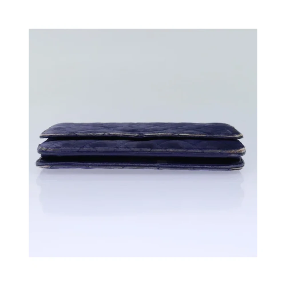 Chanel Vintage Pre-owned Cotton chanel-bags Blue Dames