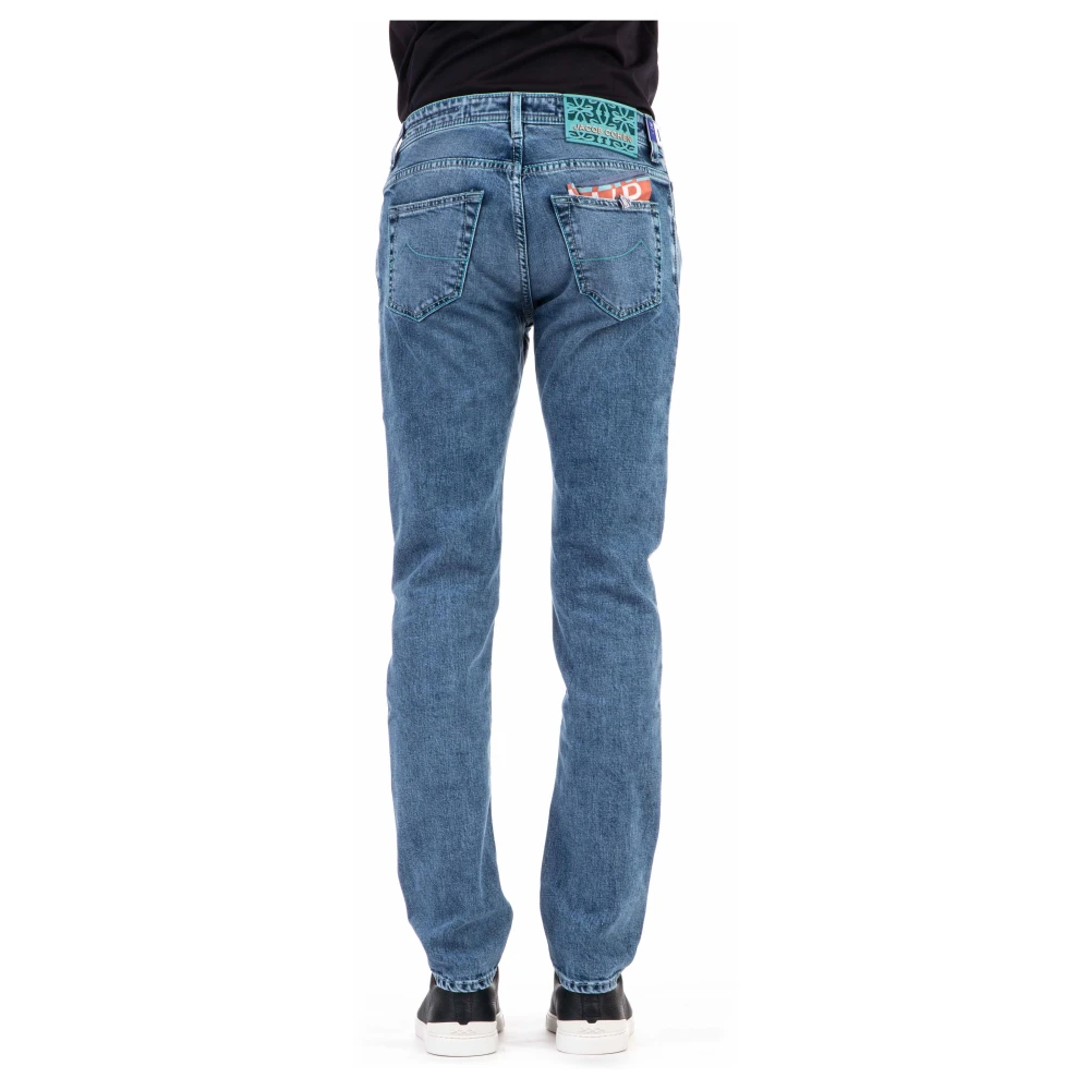 Jacob Cohën Comfortabele Denim Jeans met Unieke Details Blue Heren