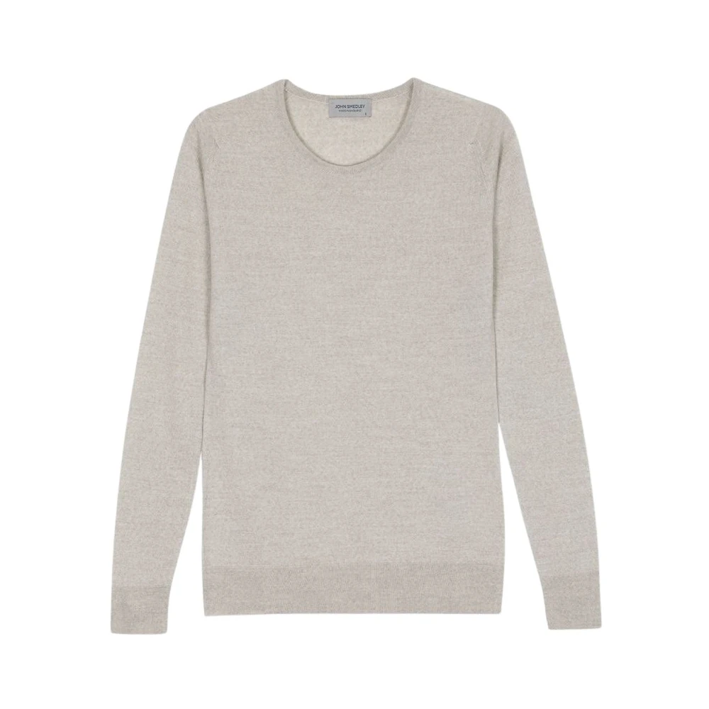 John Smedley Klassieke Gebreide Trui voor Mannen Gray Dames