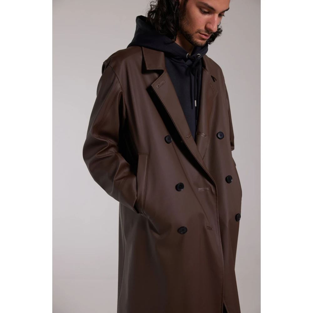 Stutterheim Waterdichte Dubbelrijige Overjas Brown Heren