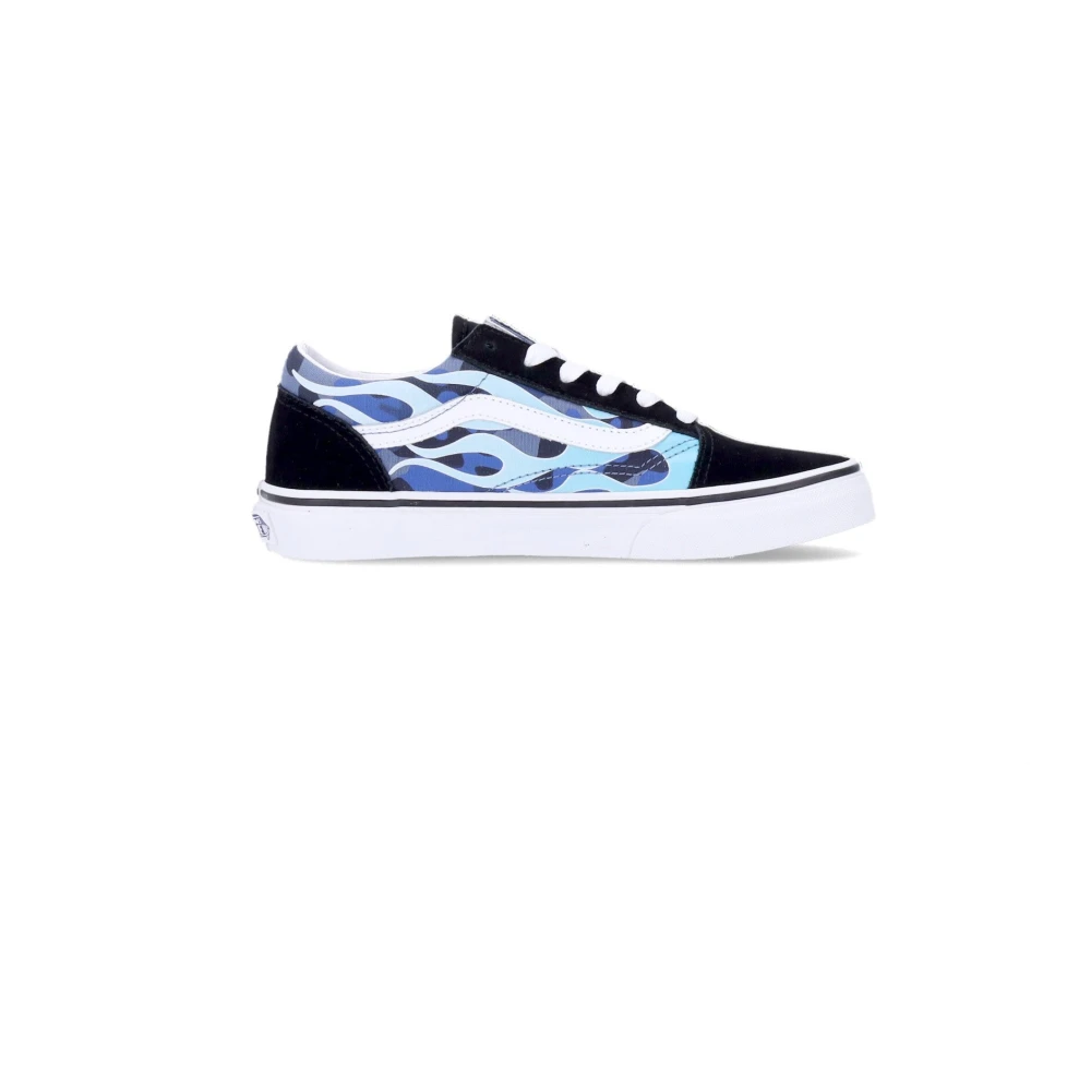 Vans Boys Multicolor Low Top Sneaker Camo Flame Blue/Ice - Kids Sneakers - 38 1/2 Eu - Kids