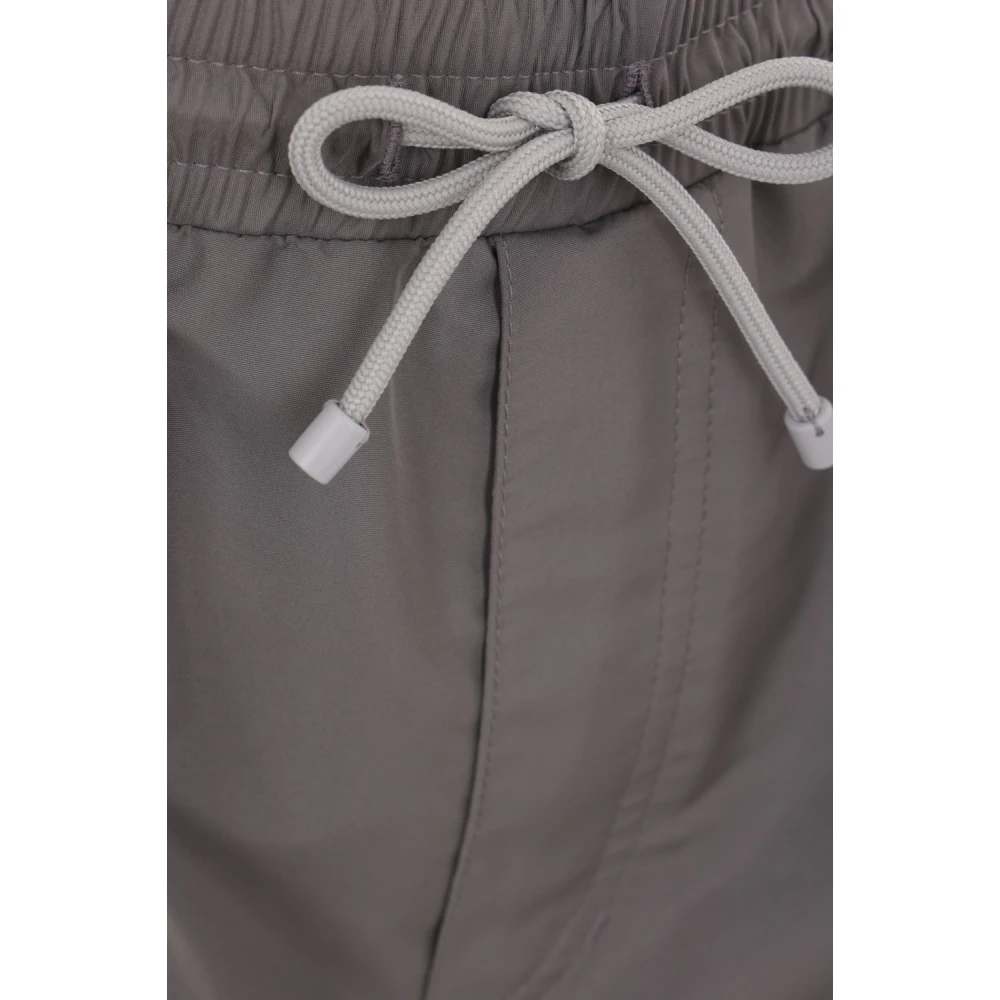 BRUNELLO CUCINELLI As Grijs Zwemkleding met Logoborduurwerk Gray Heren