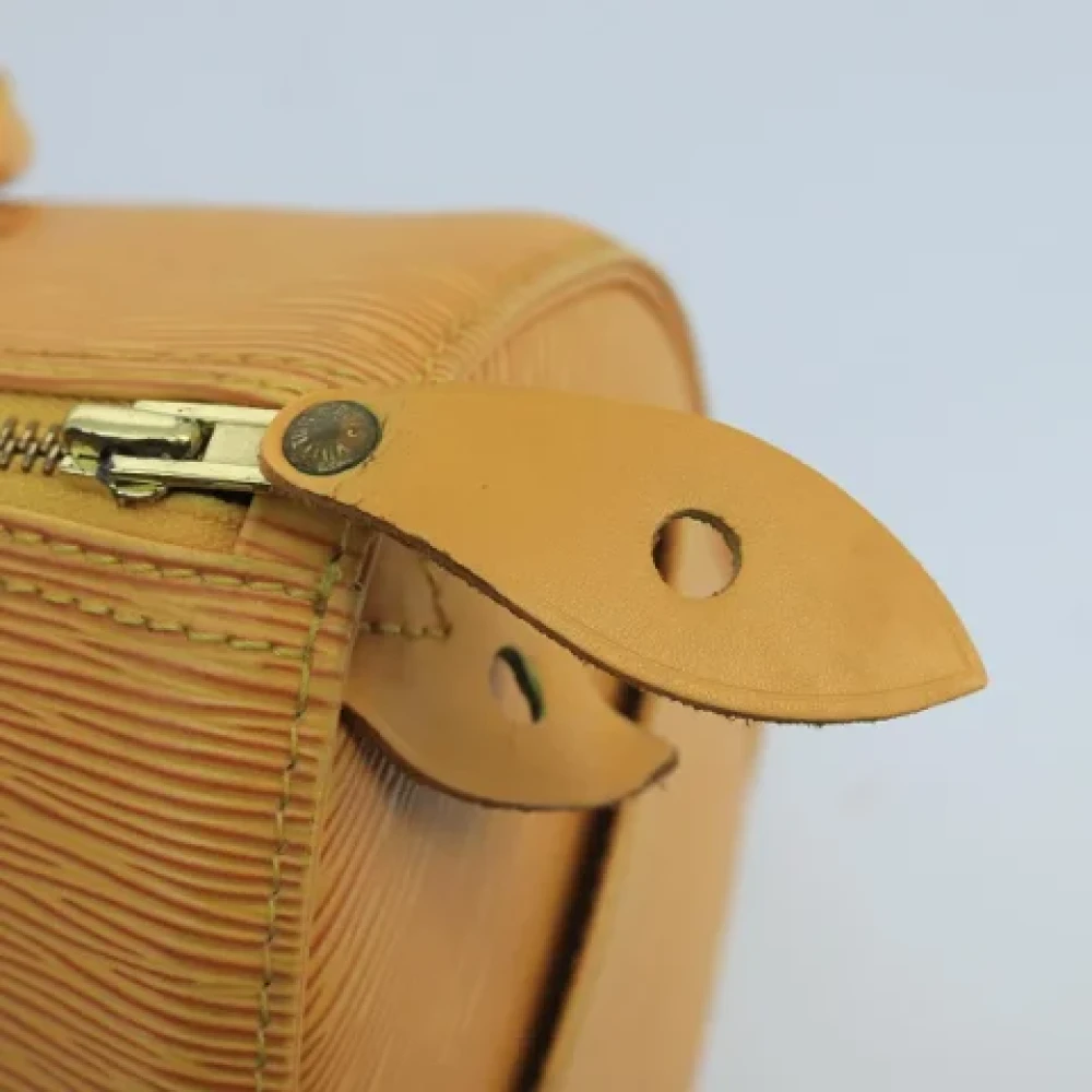 Louis Vuitton Vintage Pre-owned Leather louis-vuitton-bags Yellow Dames