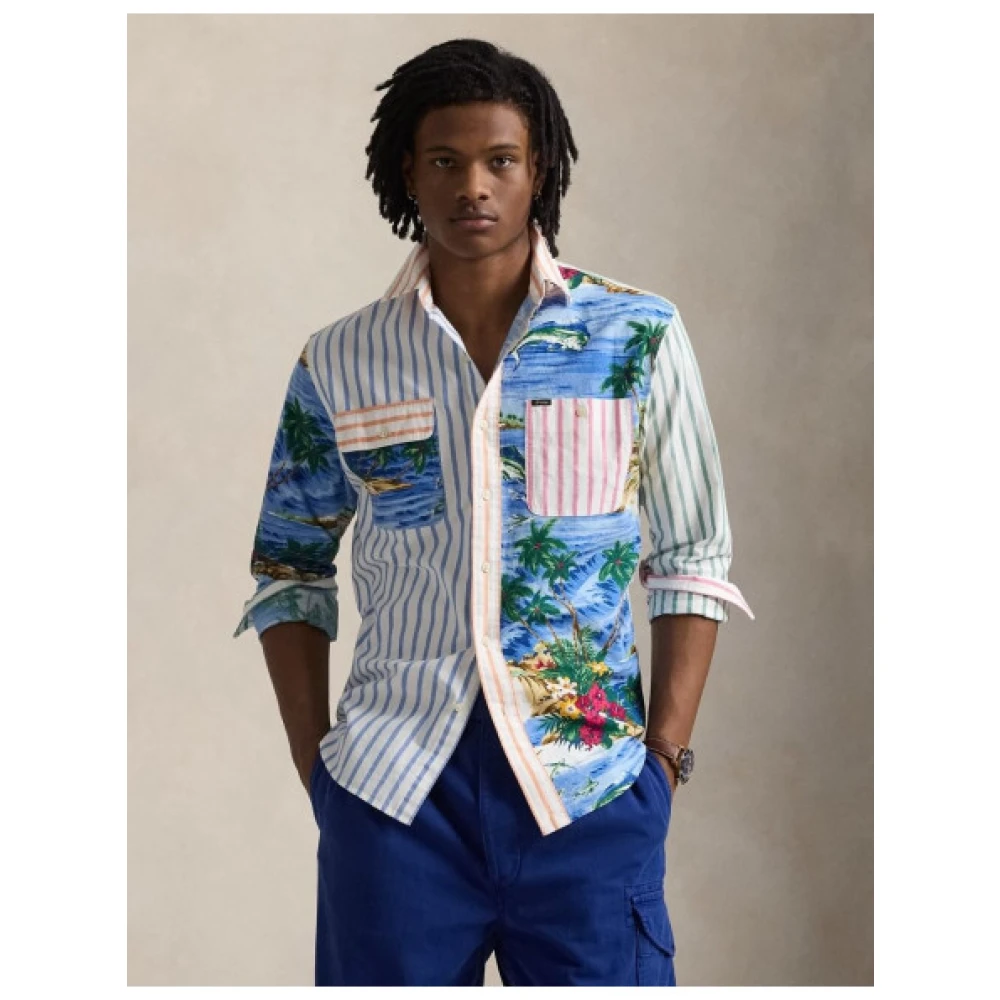 Polo Ralph Lauren Patchwork Oxford Overhemd Multicolor Heren