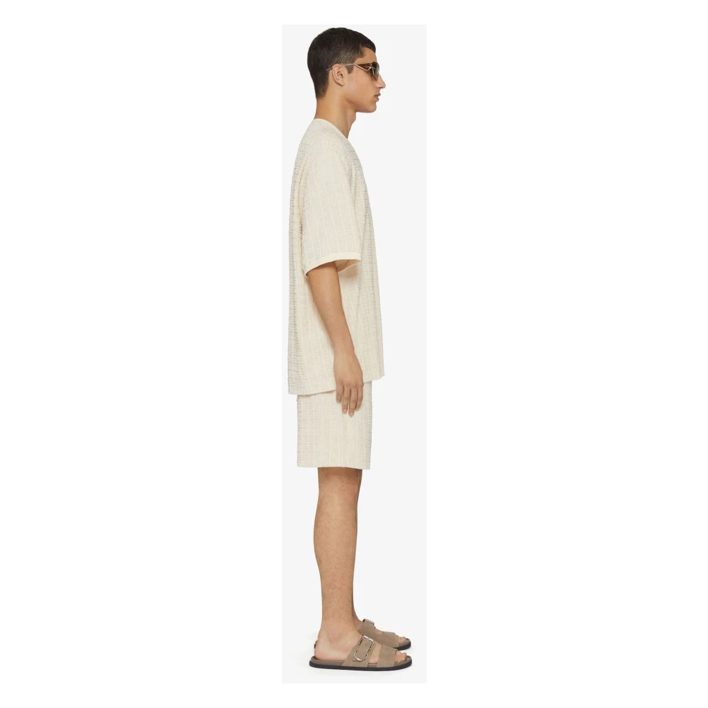 Givenchy Beige T-shirts en Polos met 4G Patroon Beige Heren