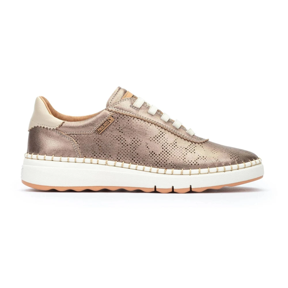 Pikolinos Bronzen damessneaker voor de zomer Dames Schoenen Bruin