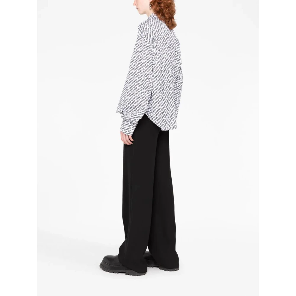Vetements Witte Geknipte Shirt Multicolor Dames
