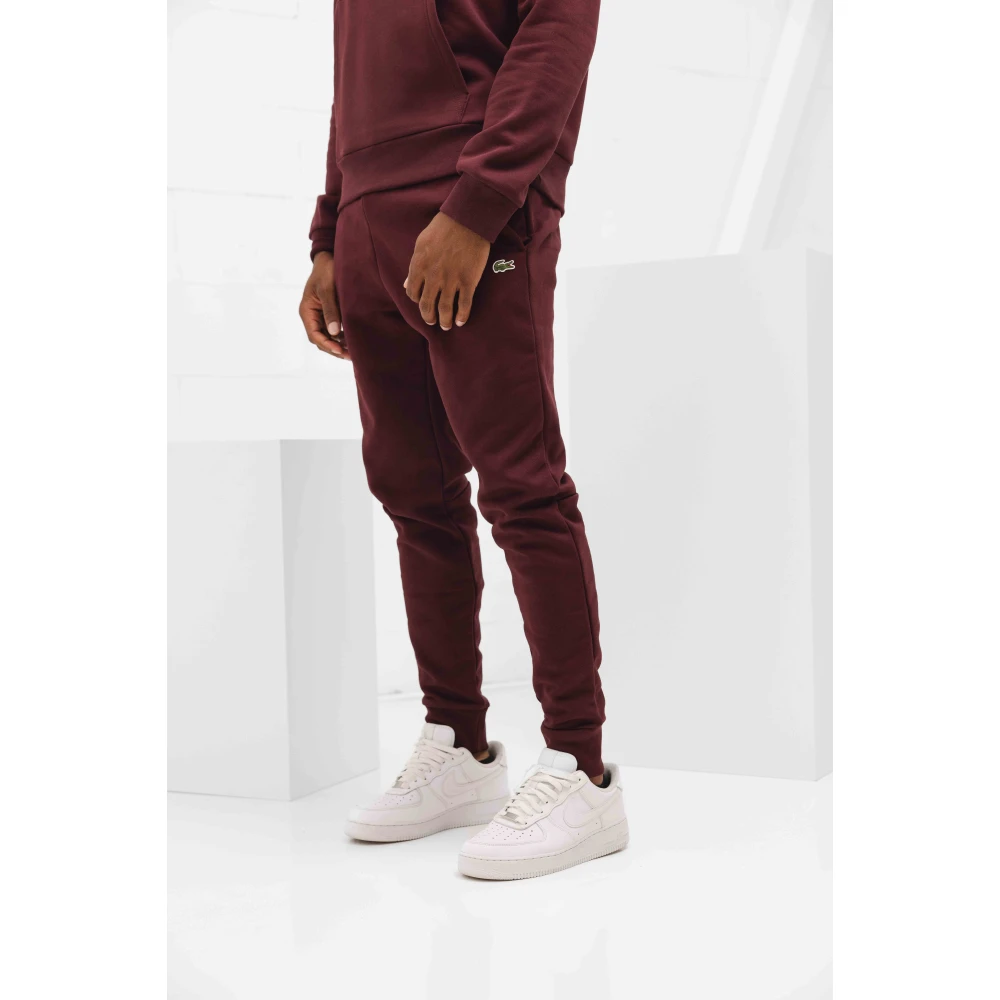 Lacoste Hooded Trainingspak Red Heren