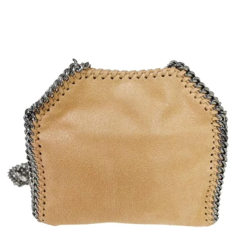 Stella McCartney Pre-owned Leather shoulder-bags Beige Dames