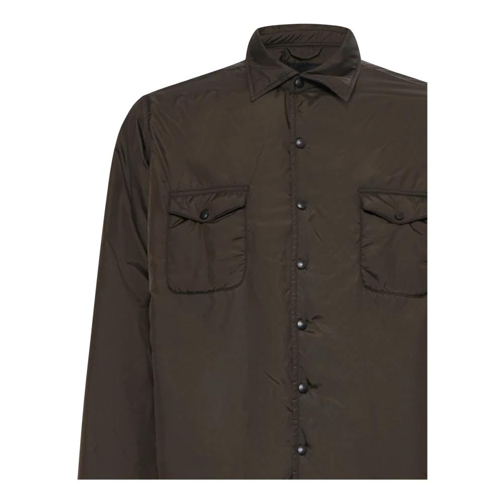 White Sand Bruine Shirts met Stijl Brown Heren