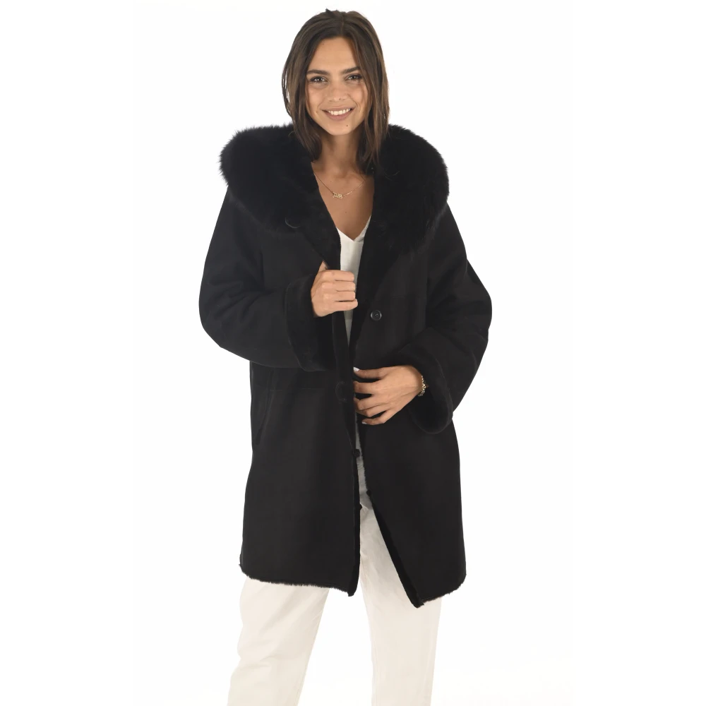 La Canadienne Coats Black Dames