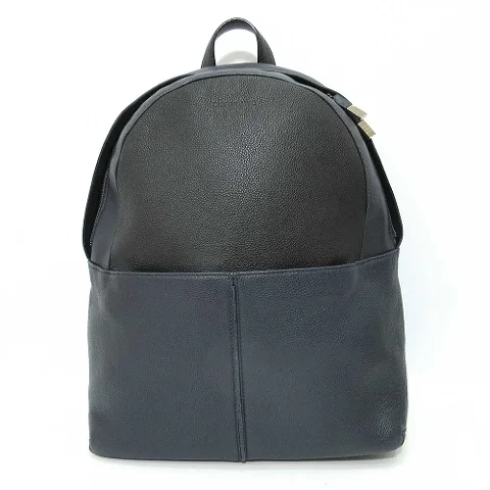 Dior Vintage Pre-owned Leather shoulder-bags Blue Dames
