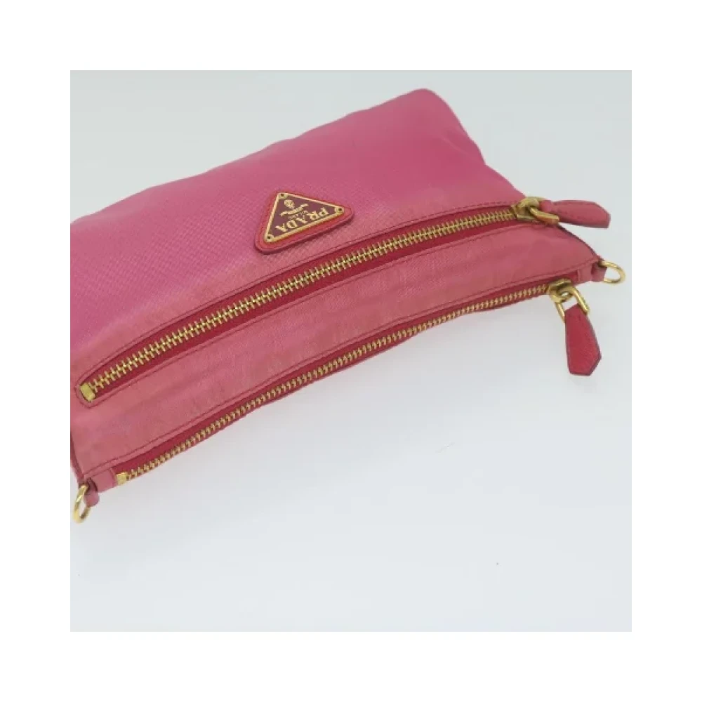 Prada Vintage Pre-owned Nylon prada-bags Pink Dames