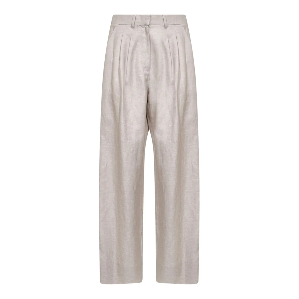 Pt Torino Mujer Beige - Pantalones Con Pliegues- Trousers - Xs- Pantalones Con Pliegues