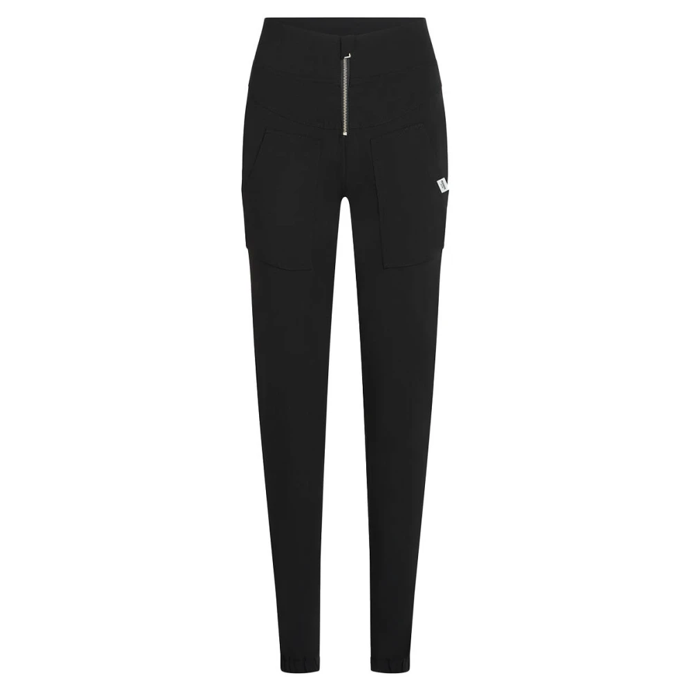 Penn&Ink N.Y Casual broek met uniek ontwerp Black Dames