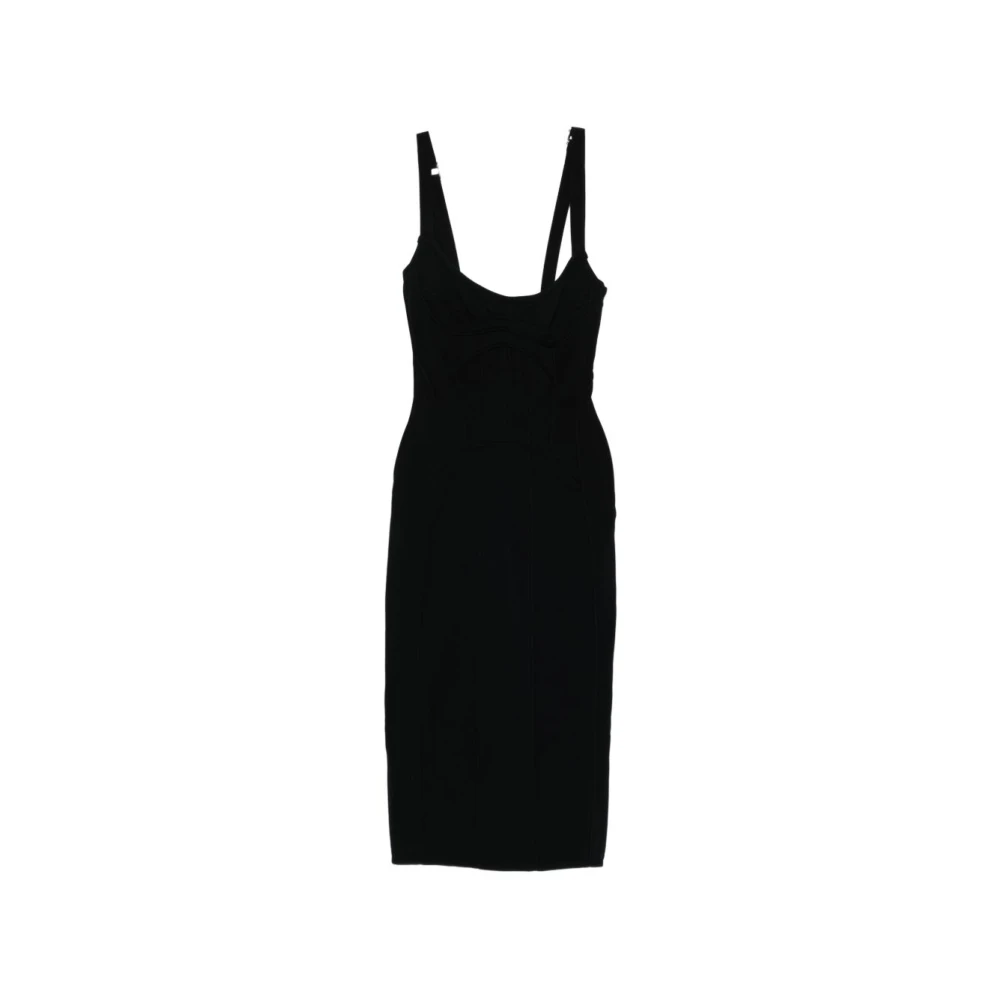 The Attico Women's Black Midi Dress - Midi Dresses - M - Dresses