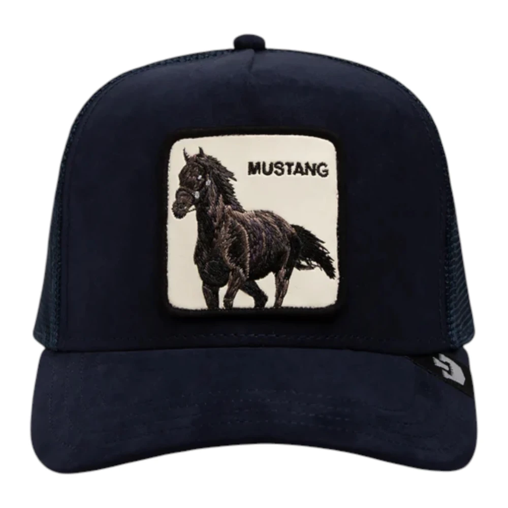 Goorin Bros Suede Mustang Katoenen Pet Blue Unisex