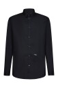 black-stretch-poplin-shirt
