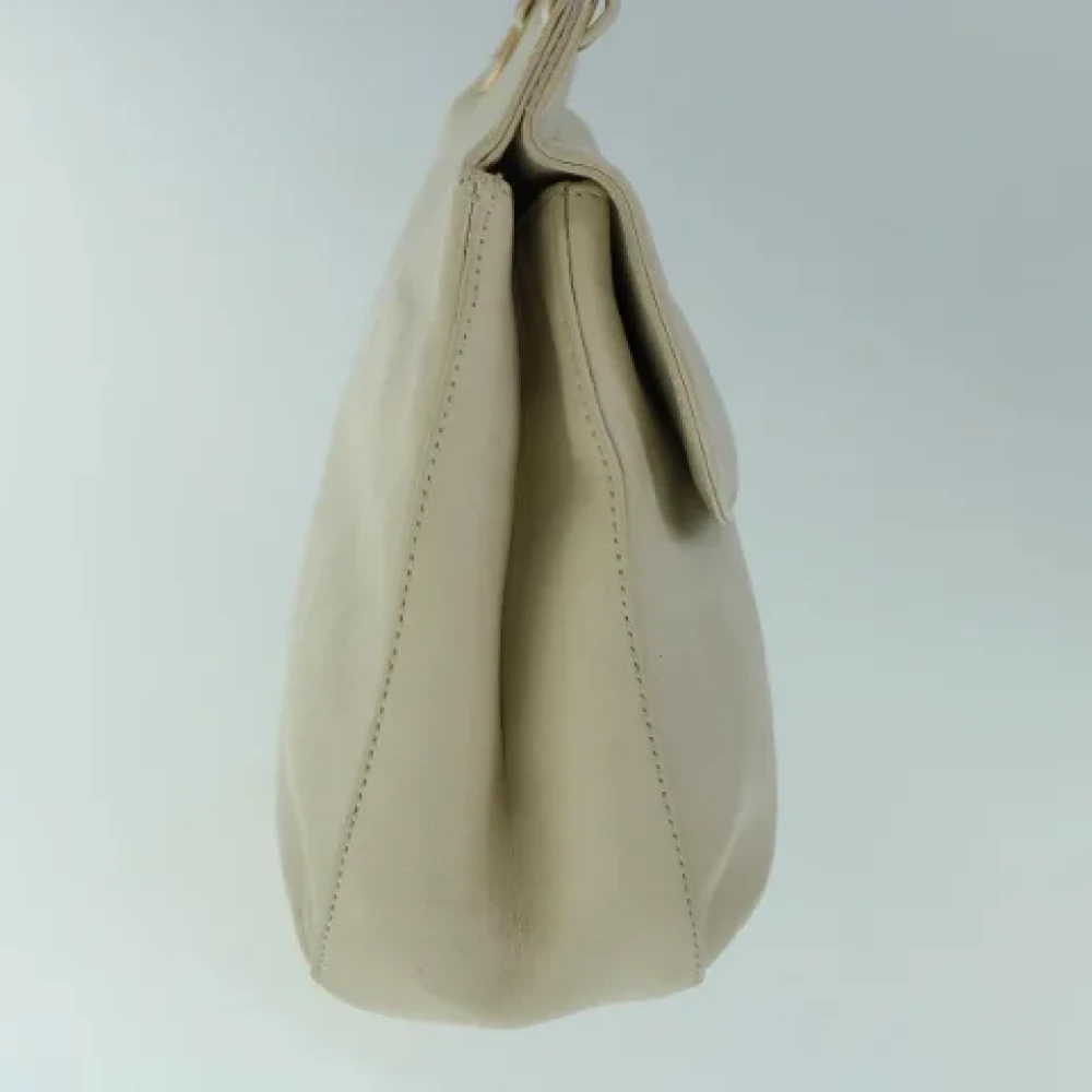 Bally Pre-owned Leather shoulder-bags Beige Dames