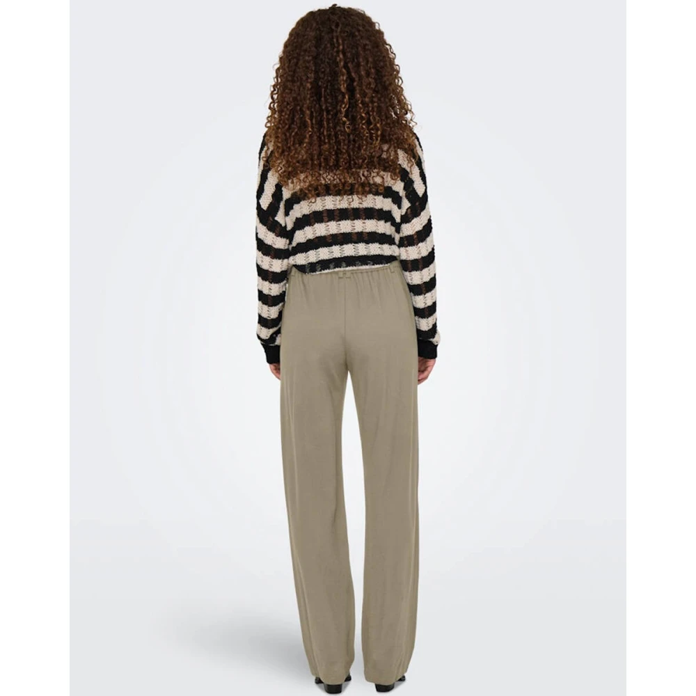 Only Life Straight Broek Beige Dames