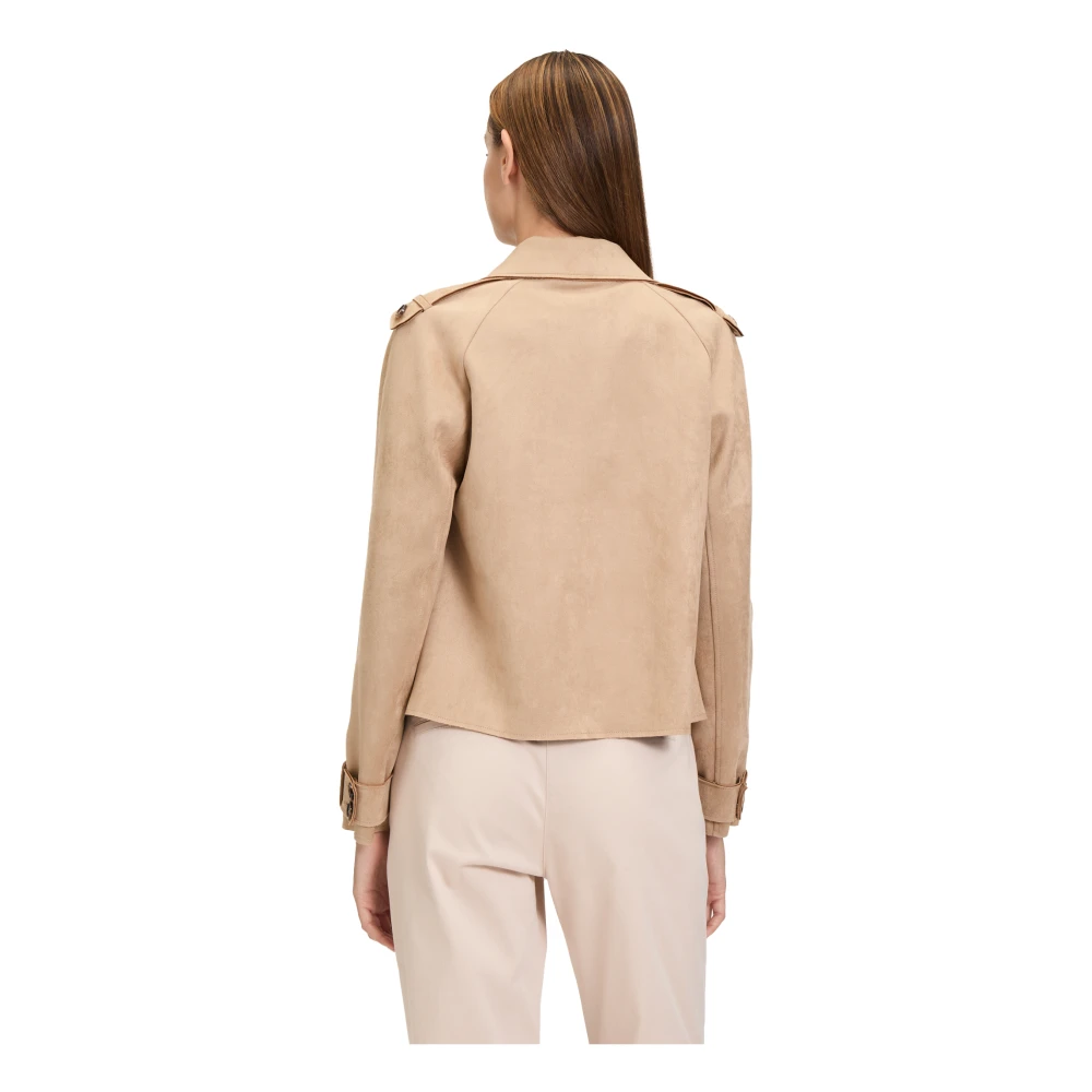 Betty Barclay Casual Blazer Jas Lange Mouw Beige Dames