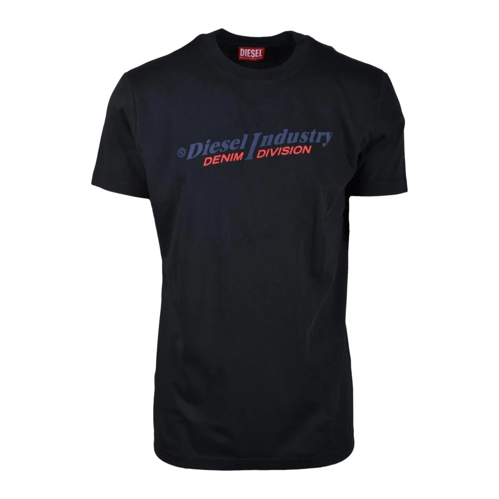 Diesel Katoenen T-shirt Black Heren