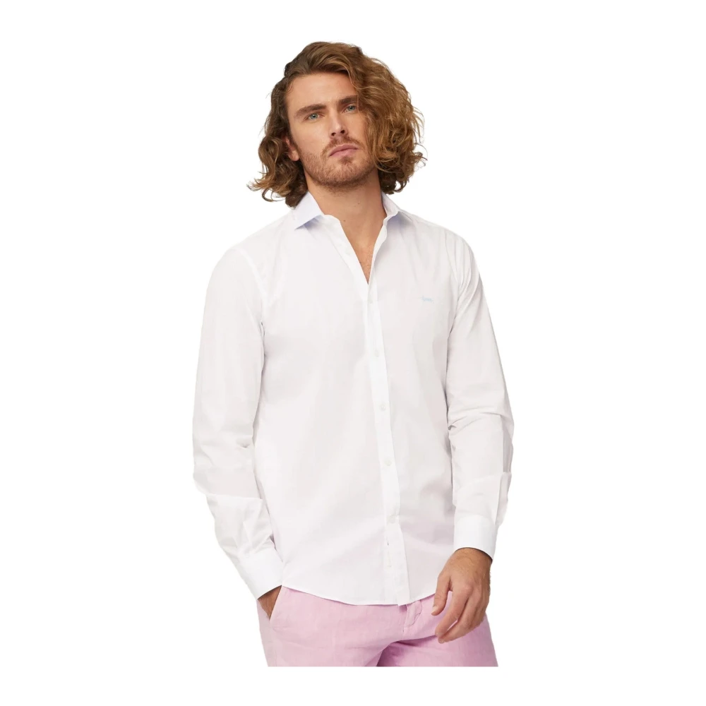Harmont & Blaine Klassieke Katoen Elastaan Overhemd White Heren
