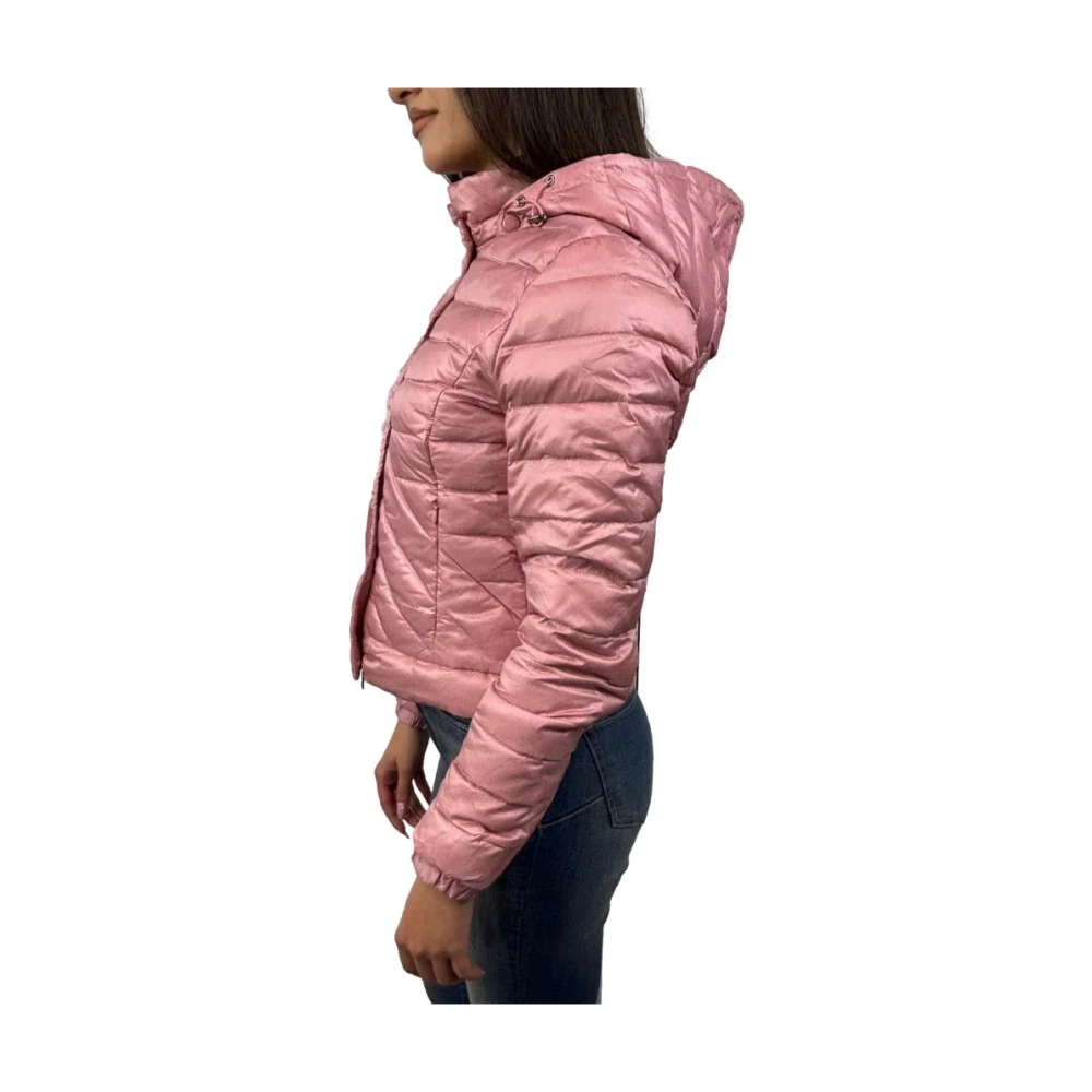 19v69 Italia Roze jas met afneembare capuchon Pink Dames