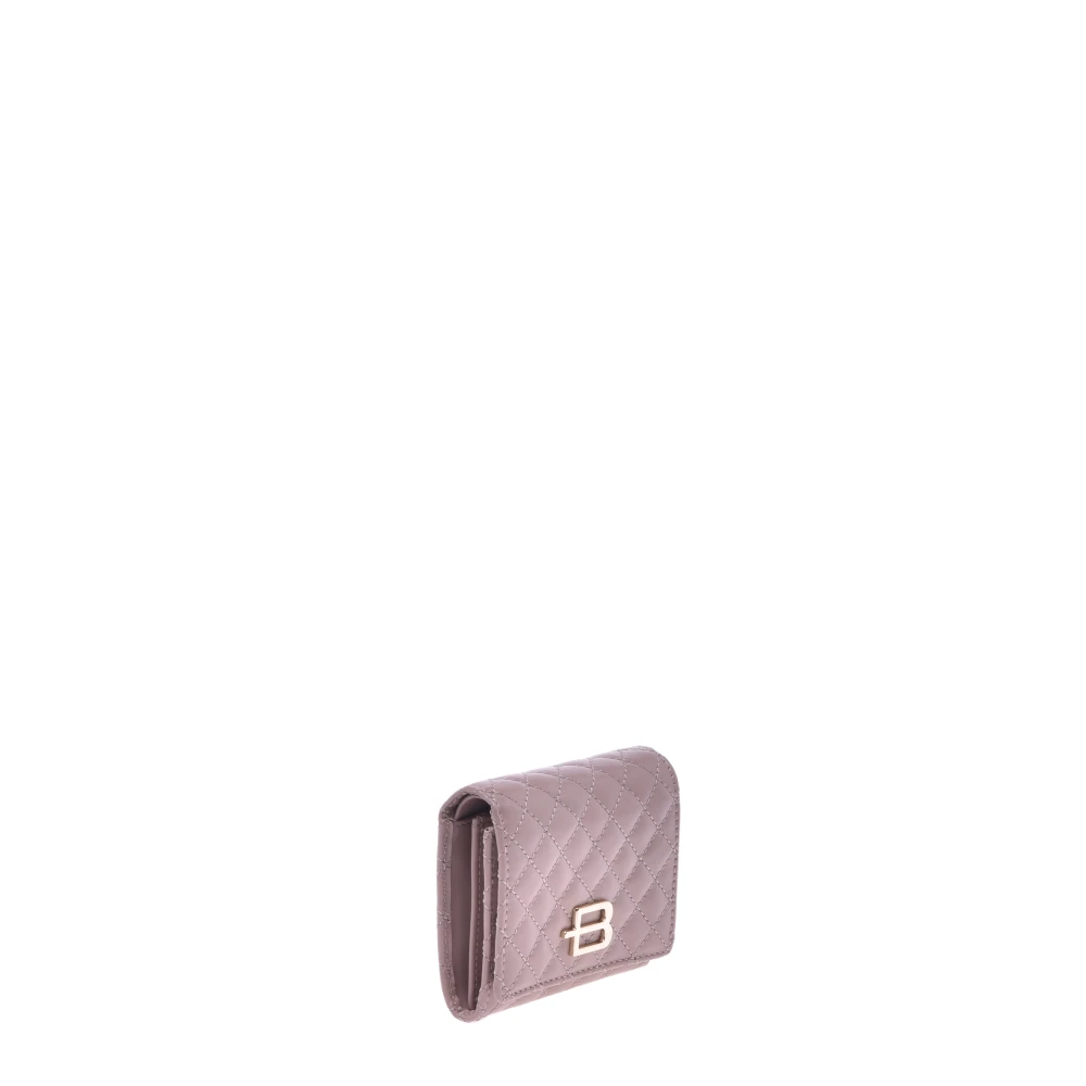 Baldinini Wallet in black nude leather Purple Dames